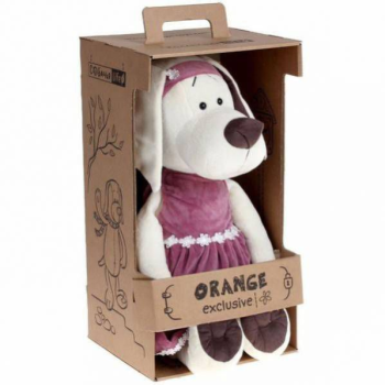 Собачка Лапуська в бархатном платье, 45 см, Orange Toys