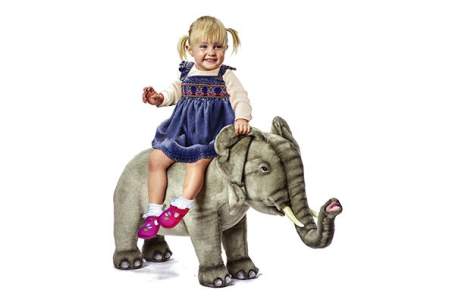 Мягкая игрушка Слон, летящий, 106 см, Hansa