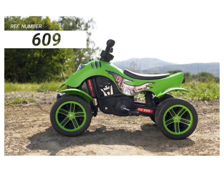 Квадроцикл педальный зеленый, 84 см, Falk