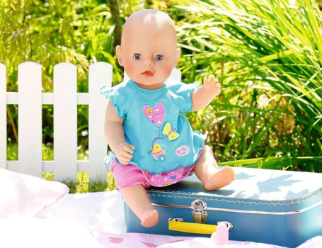 Комплект Туника голубая с шортиками для куклы BABY born, ZAPF CREATION