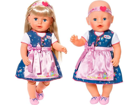 Платье с передником для куклы BABY born, ZAPF CREATION