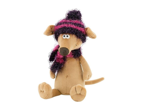 Собака Чуча в фиолетовой шапке, 30 см, ORANGE exclusive