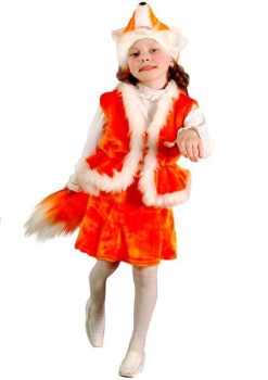 Карнавальный костюм ЛИСИЧКА,  3-7 лет, Бока