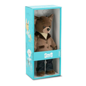 Мягкая игрушка собачка Lucky Alex Модный стиль, Orange Toys