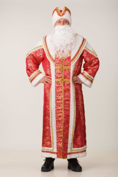 Костюм Деда Мороза Боярский синий, размер 54-56, Батик