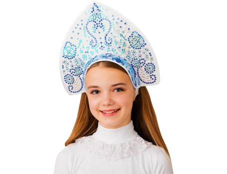 Кокошник Иней на резинке, Батик